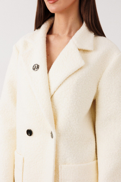 Пальто V&N Fashion 1116 бежевый - фото 5