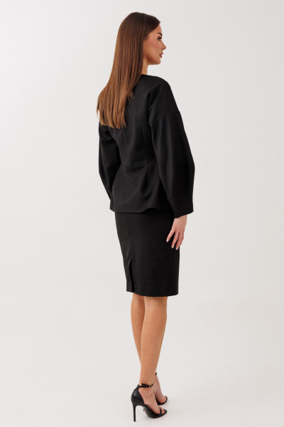 Жакет, юбка V&N Fashion 1115 черный - фото 5