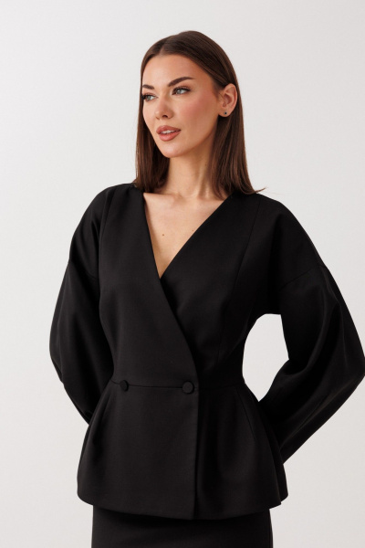 Жакет, юбка V&N Fashion 1115 черный - фото 3