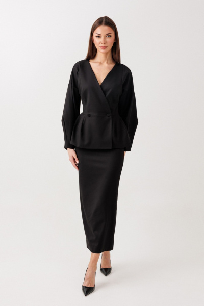 Жакет, юбка V&N Fashion 1113 черный - фото 1