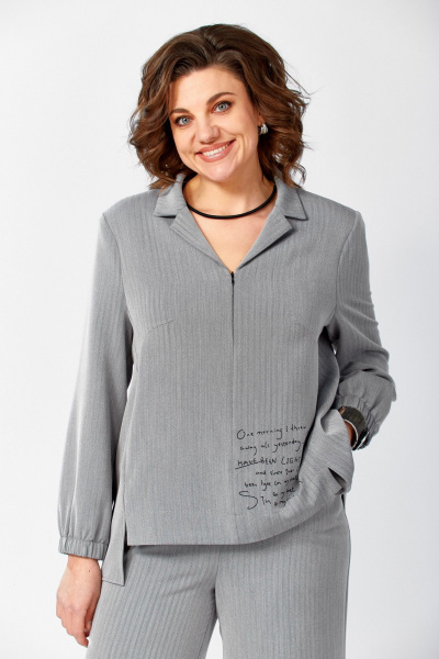 Блуза, брюки ZigzagStyle 627 елочка - фото 3