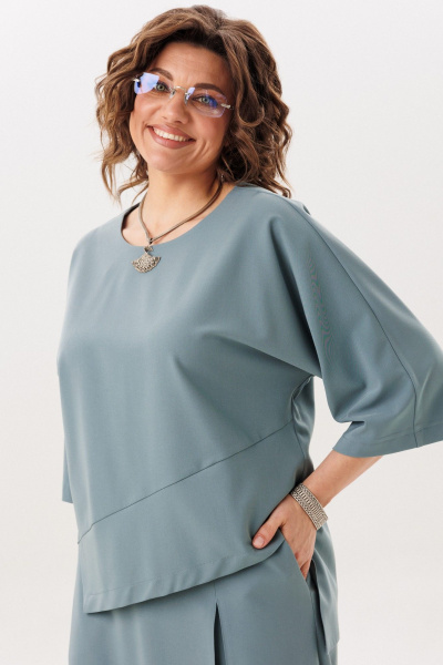 Блуза, кюлоты Anelli 1793.2 родниковая-вода - фото 9