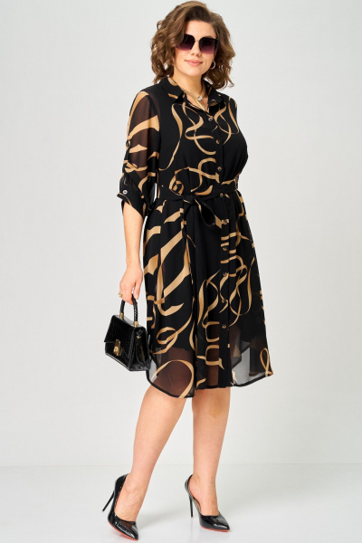 Платье EVA GRANT 7046 принт_ленты - фото 2