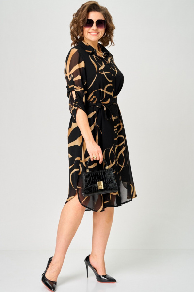Платье EVA GRANT 7046 принт_ленты - фото 1