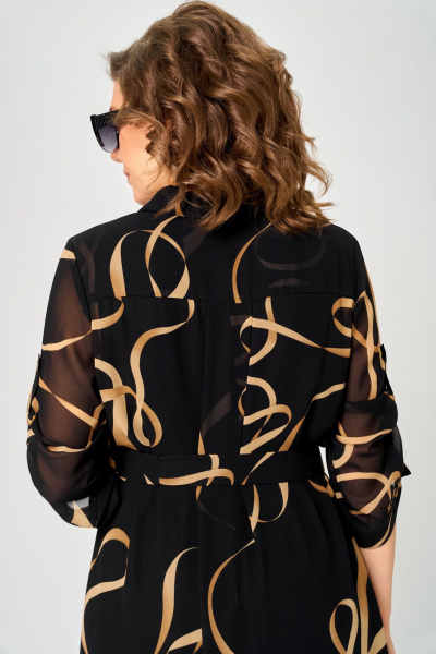 Платье EVA GRANT 7046 принт_ленты - фото 8