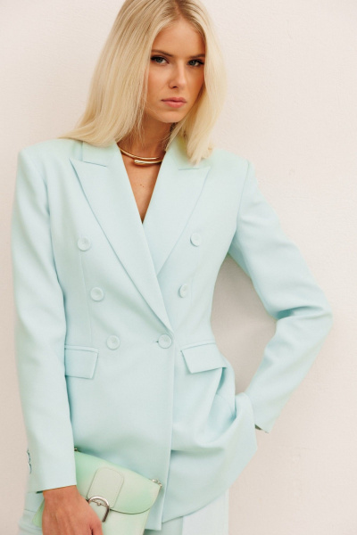 Жакет KOKOdea 80007.1 нежно-бирюзовый - фото 1