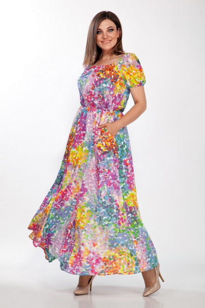 Платье LaKona 1379 мультиколор - фото 2