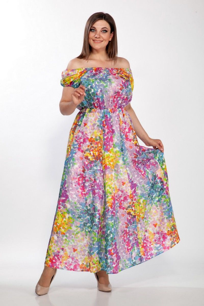 Платье LaKona 1379 мультиколор - фото 1