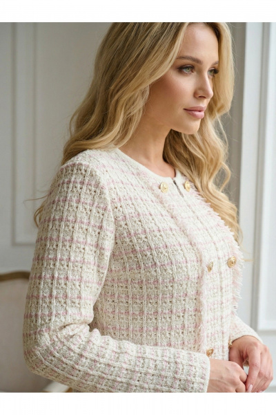 Жакет Belange 3302 молочно-пудровый - фото 3