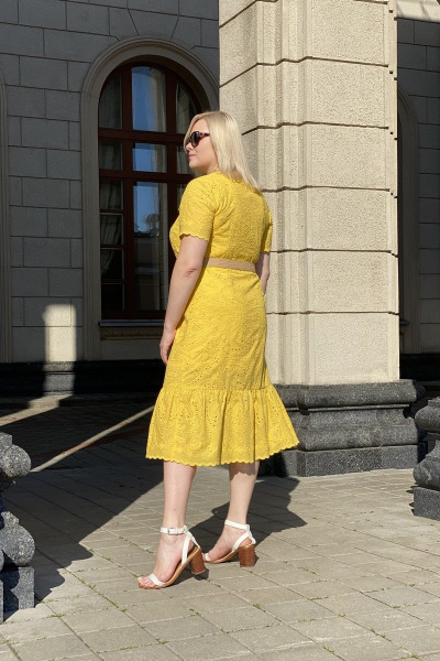 Платье Karina deLux B-435Б желтый - фото 4