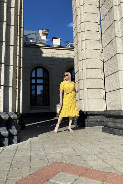Платье Karina deLux B-435Б желтый - фото 3
