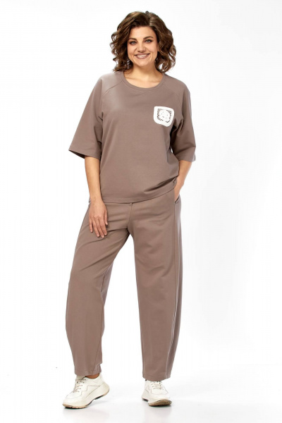 Брюки, майка Диомант 2156 капучино - фото 7