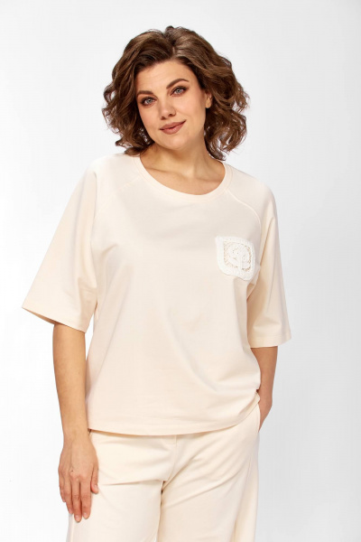 Брюки, майка Диомант 2156 сливочный - фото 6