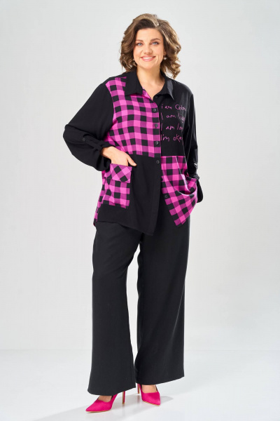 Блуза, брюки Диомант 2151 черный - фото 8