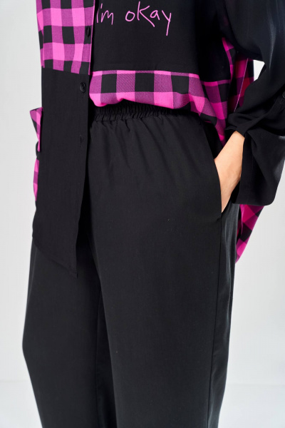 Блуза, брюки Диомант 2151 черный - фото 7