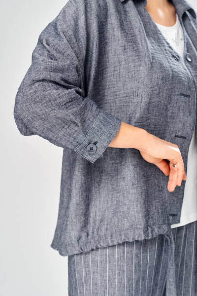 Брюки, кардиган, майка Диомант 2166 джинс - фото 9