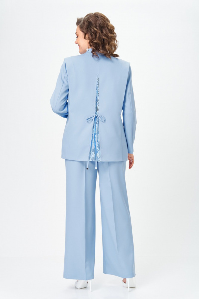 Брюки, жакет Vilena 1138 голубой - фото 14