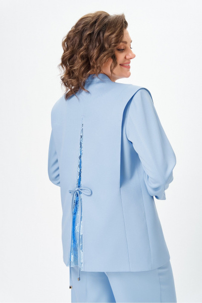 Брюки, жакет Vilena 1138 голубой - фото 3