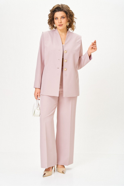 Брюки, жакет Vilena 1138 крем - фото 13