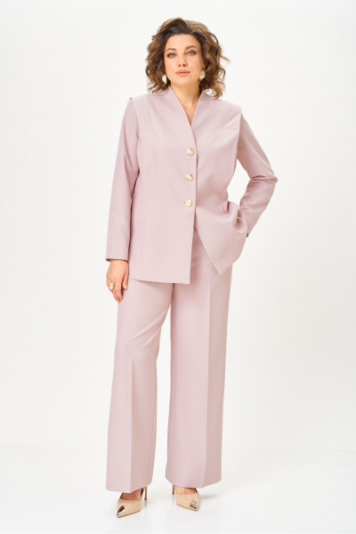 Брюки, жакет Vilena 1138 крем - фото 12