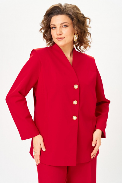 Брюки, жакет Vilena 1138 красный - фото 7