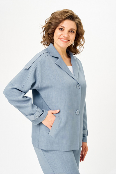 Брюки, жакет Vilena 1150 джинс - фото 5