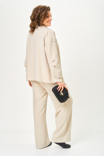 Брюки, жакет Vilena 1150 бежевый - фото 5