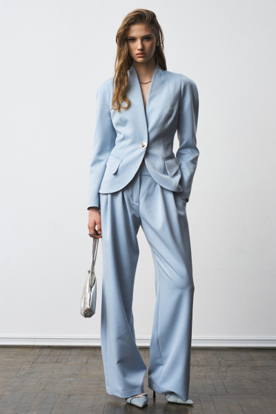 Брюки, жакет MilMil 1297 голубой - фото 6