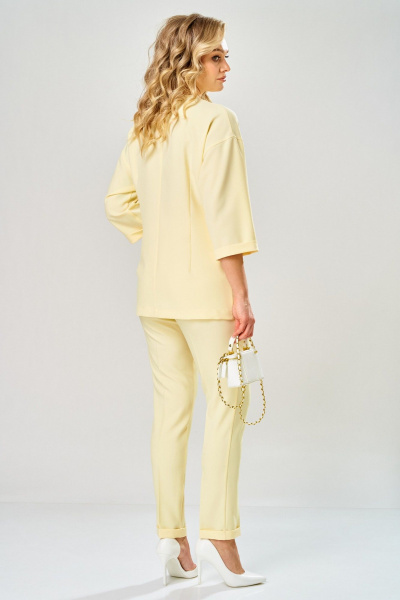 Брюки, жакет Твой имидж 2379 лимонный - фото 3