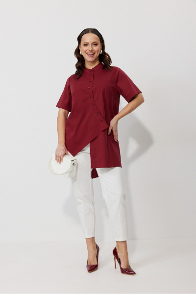 Блуза, брюки Mubliz 157 вино - фото 15