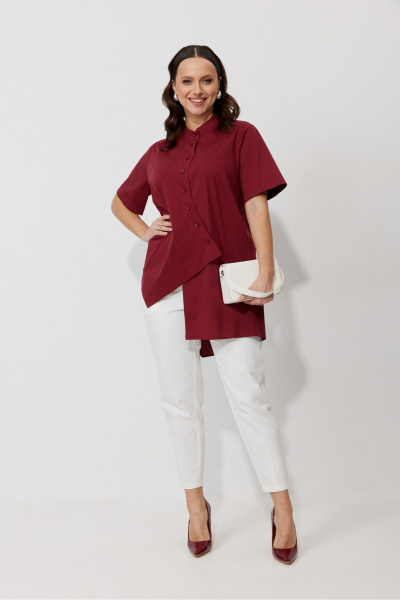 Блуза, брюки Mubliz 157 вино - фото 12