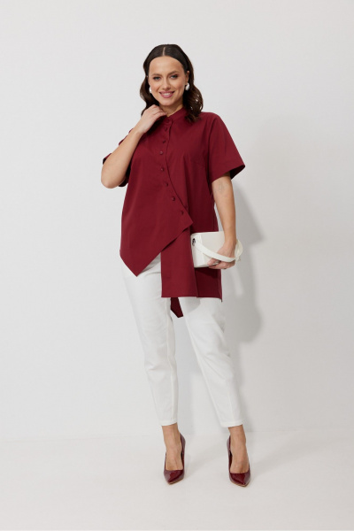 Блуза, брюки Mubliz 157 вино - фото 11