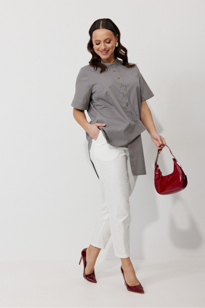 Блуза, брюки Mubliz 157 серый - фото 15