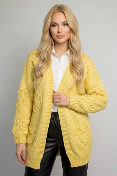 Кардиган Belange 3021 желтый - фото 2