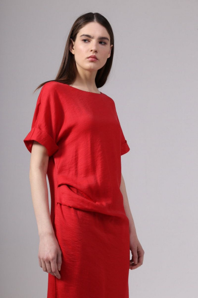 Платье Moveri by Larisa Balunova 5333 красный - фото 4