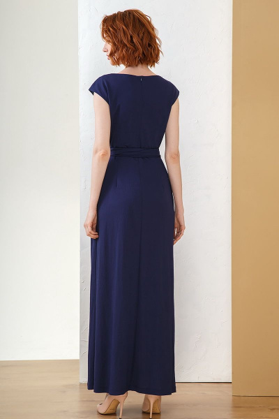 Платье Moveri by Larisa Balunova 5488 темно-синий - фото 3