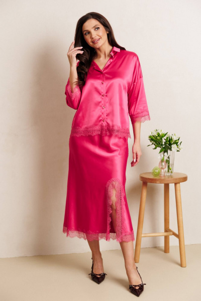 Блуза, юбка Anastasia 1331 фуксия - фото 2