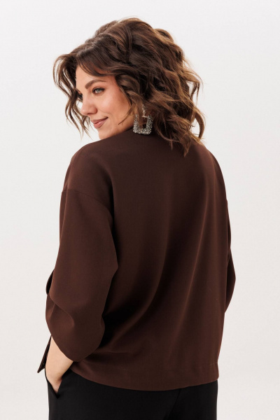 Жакет Anelli 1788 мокко_сияние - фото 8