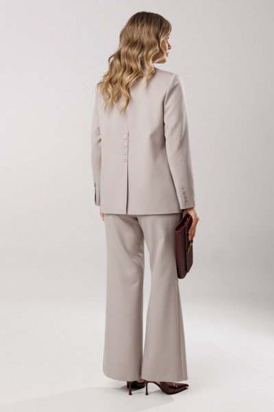 Брюки, жакет Ларс Стиль 1197 серый - фото 8