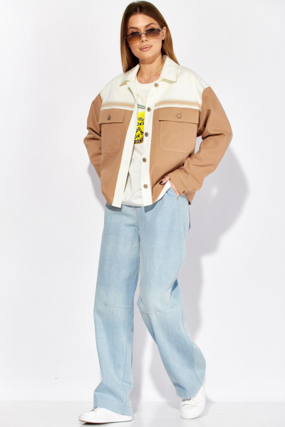 Жакет Laikony L-724 песочный - фото 9