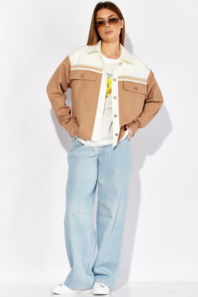 Жакет Laikony L-724 песочный - фото 7