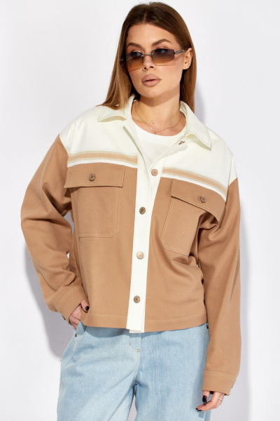 Жакет Laikony L-724 песочный - фото 1