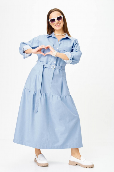 Платье TVIN 7003 голубой - фото 9