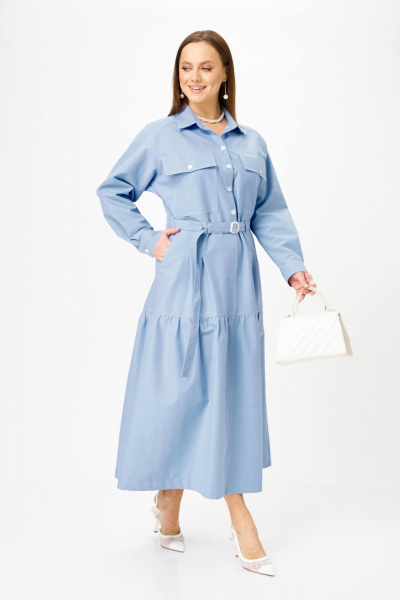 Платье TVIN 7003 голубой - фото 3
