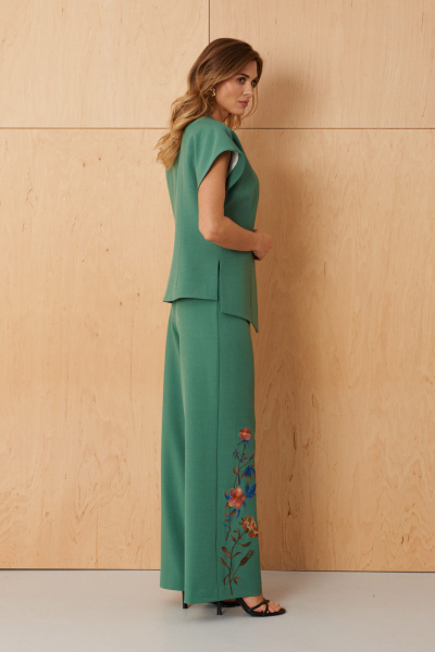 Брюки, жакет Панда 123120 зеленый - фото 6