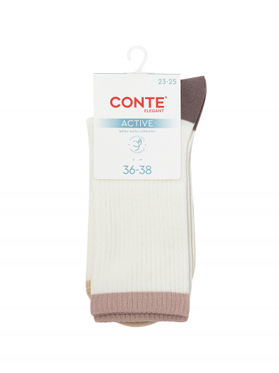 Носки CONTE ACTIVE молочный 20С-20СП 964 - фото 1