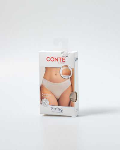 Трусы CONTE COMFORT COTTON LST 5569 черный 24С-3257ТСП в коробке - фото 1