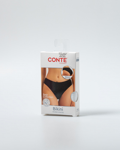 Трусы CONTE ELEGANT BASIC COLLECTION LB 5007 черный 24С-3262ТСП коробочка - фото 1
