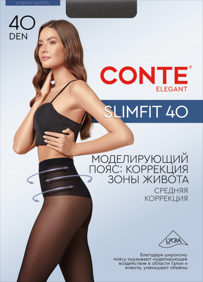 Колготки CONTE SLIMFIT 40 bronze 23С-6СП - фото 1