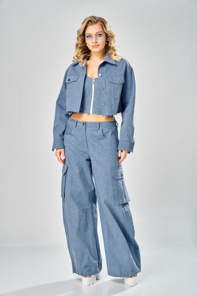 Брюки, куртка ARTELLA А-1005 голубой - фото 1